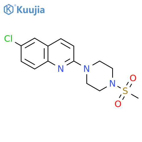 6-Chloro-2-(4-methanesulfonylpiperazin-1-yl)quinoline structure