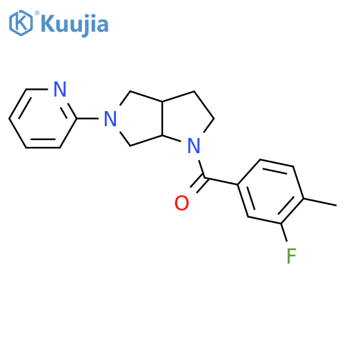 2-[1-(3-Fluoro-4-methylbenzoyl)-octahydropyrrolo[3,4-b]pyrrol-5-yl]pyridine structure