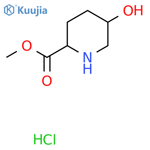 methyl 5-hydroxypiperidine-2-carboxylate hydrochloride, Mixture of diastereomers structure