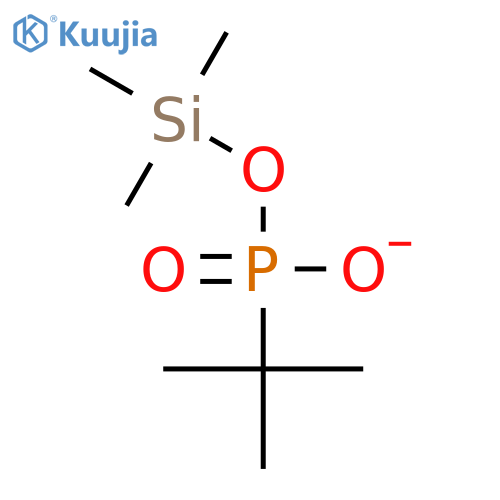 Phosphonic acid, (1,1-dimethylethyl)-, mono(trimethylsilyl) ester structure
