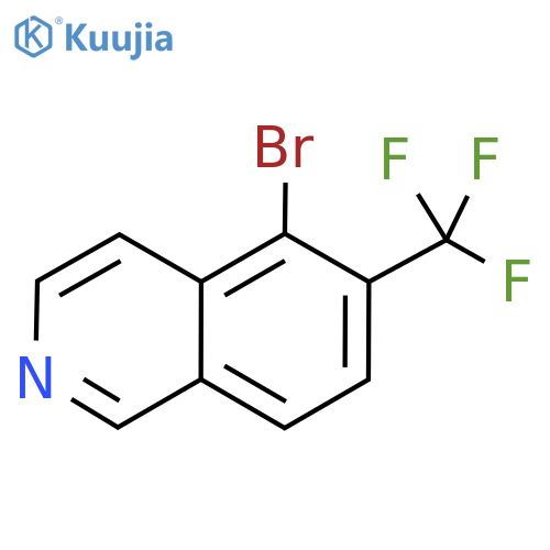 5-Bromo-6-(trifluoromethyl)isoquinoline structure