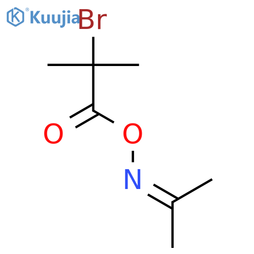 2-Propanone, O-(2-bromo-2-methyl-1-oxopropyl)oxime structure