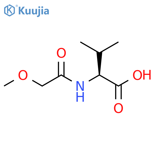 (2S)-2-(2-methoxyacetamido)-3-methylbutanoic acid structure