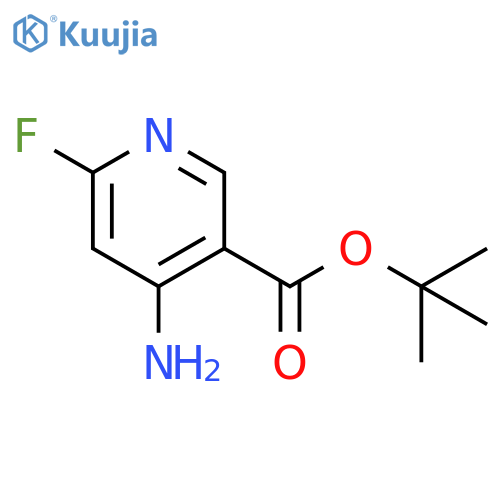 Tert-butyl 4-amino-6-fluoropyridine-3-carboxylate structure