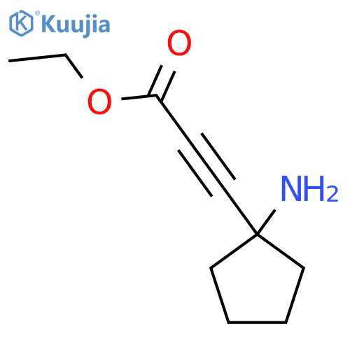 Ethyl 3-(1-aminocyclopentyl)prop-2-ynoate structure