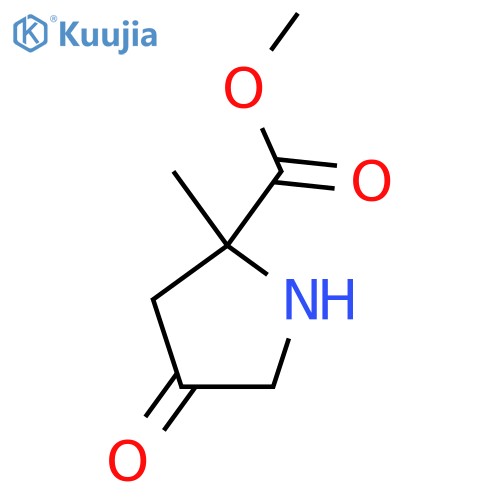 Methyl 2-methyl-4-oxopyrrolidine-2-carboxylate structure
