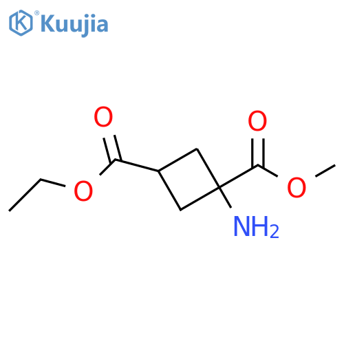 3-Ethyl 1-methyl 1-aminocyclobutane-1,3-dicarboxylate structure