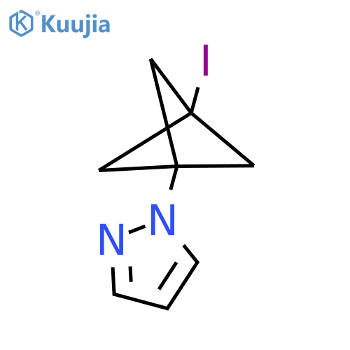1-{3-iodobicyclo1.1.1pentan-1-yl}-1H-pyrazole structure