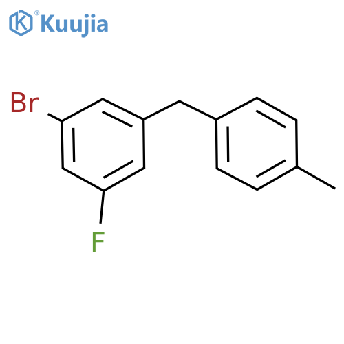 Benzene, 1-​bromo-​3-​fluoro-​5-​[(4-​methylphenyl)​methyl]​- structure