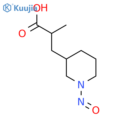 2-Methyl-3-(1-nitrosopiperidin-3-yl)propanoic acid structure