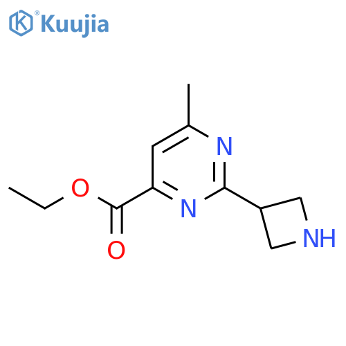 Ethyl 2-(azetidin-3-yl)-6-methylpyrimidine-4-carboxylate structure