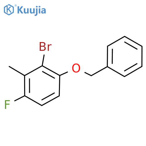 1-(Benzyloxy)-2-bromo-4-fluoro-3-methylbenzene structure