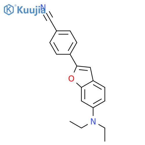 Benzonitrile, 4-[6-(diethylamino)-2-benzofuranyl]- structure