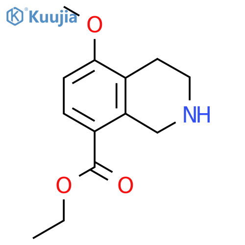 Ethyl 5-methoxy-1,2,3,4-tetrahydroisoquinoline-8-carboxylate structure
