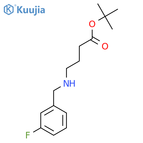 tert-butyl 4-{(3-fluorophenyl)methylamino}butanoate structure