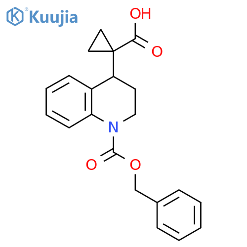 1-{1-(benzyloxy)carbonyl-1,2,3,4-tetrahydroquinolin-4-yl}cyclopropane-1-carboxylic acid structure