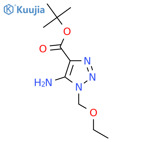 tert-butyl 5-amino-1-(ethoxymethyl)-1H-1,2,3-triazole-4-carboxylate structure