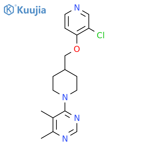 4-(4-{[(3-Chloropyridin-4-yl)oxy]methyl}piperidin-1-yl)-5,6-dimethylpyrimidine structure