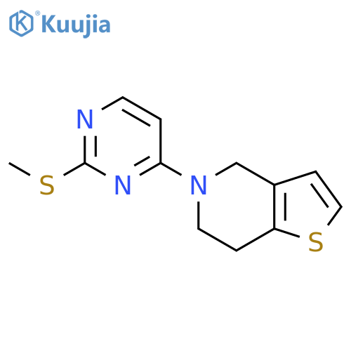2-(methylsulfanyl)-4-{4H,5H,6H,7H-thieno[3,2-c]pyridin-5-yl}pyrimidine structure