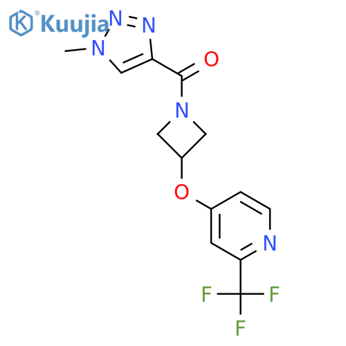 4-{[1-(1-methyl-1H-1,2,3-triazole-4-carbonyl)azetidin-3-yl]oxy}-2-(trifluoromethyl)pyridine structure