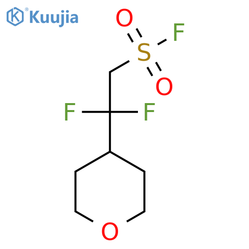 2,2-difluoro-2-(oxan-4-yl)ethane-1-sulfonyl fluoride structure