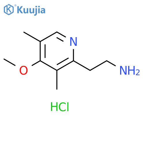 2-(4-methoxy-3,5-dimethylpyridin-2-yl)ethan-1-amine dihydrochloride structure