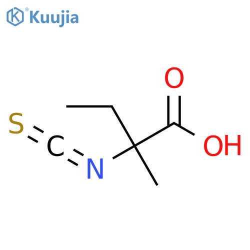 2-isothiocyanato-2-methylbutanoic acid structure