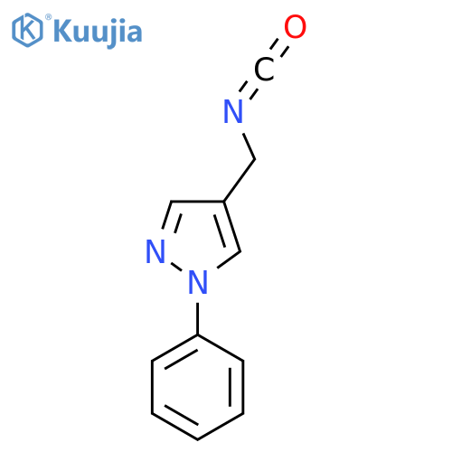 4-(isocyanatomethyl)-1-phenyl-1H-pyrazole structure