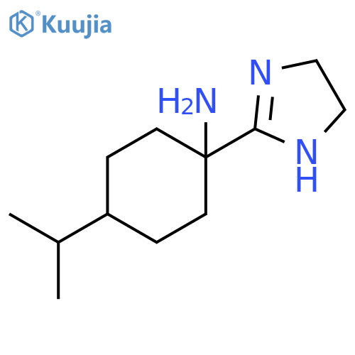 Cyclohexanamine, 1-(4,5-dihydro-1H-imidazol-2-yl)-4-(1-methylethyl)- structure