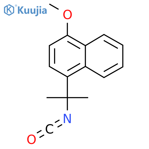1-(2-Isocyanatopropan-2-yl)-4-methoxynaphthalene structure