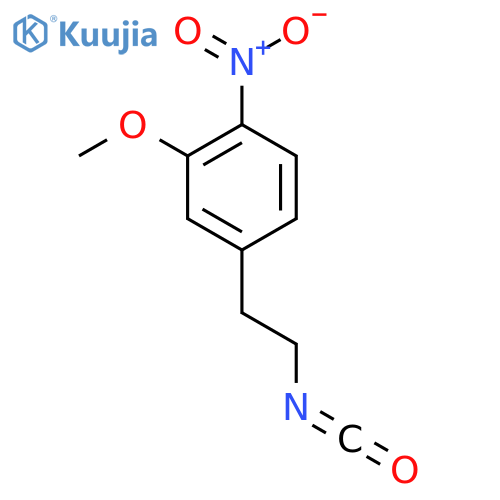 4-(2-isocyanatoethyl)-2-methoxy-1-nitrobenzene structure