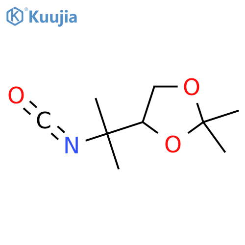 4-(2-isocyanatopropan-2-yl)-2,2-dimethyl-1,3-dioxolane structure