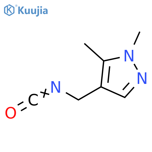 4-(isocyanatomethyl)-1,5-dimethyl-1H-pyrazole structure