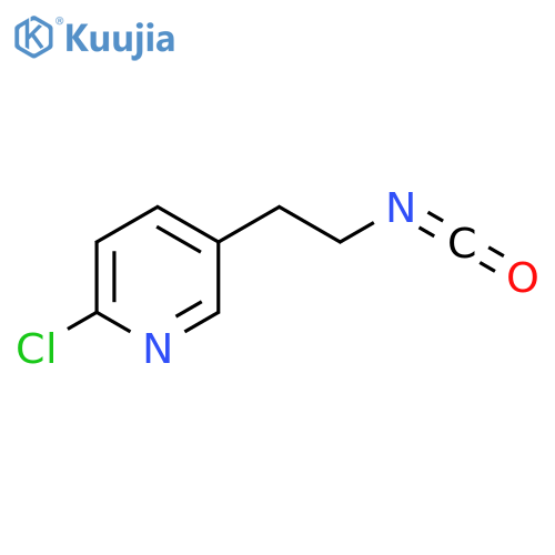 2-chloro-5-(2-isocyanatoethyl)pyridine structure