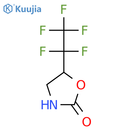 5-(pentafluoroethyl)-1,3-oxazolidin-2-one structure