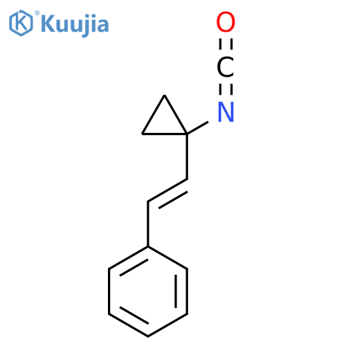 2-(1-isocyanatocyclopropyl)ethenylbenzene structure