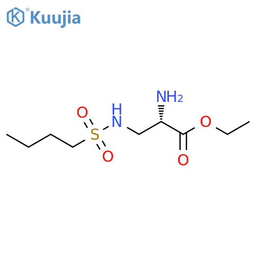 ethyl (2S)-2-amino-3-(butane-1-sulfonamido)propanoate structure