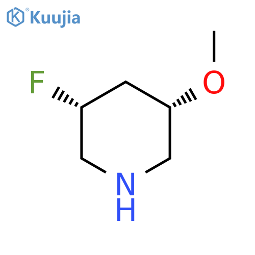 (3R,5S)-3-fluoro-5-methoxypiperidine structure