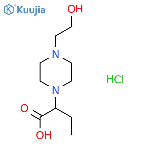 2-4-(2-hydroxyethyl)piperazin-1-ylbutanoic acid hydrochloride structure