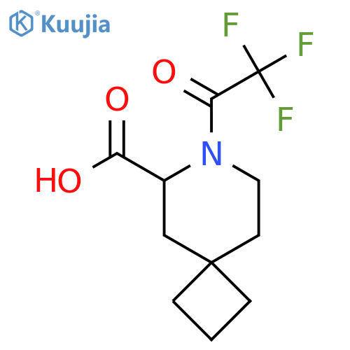 7-(2,2,2-trifluoroacetyl)-7-azaspiro3.5nonane-6-carboxylic acid structure