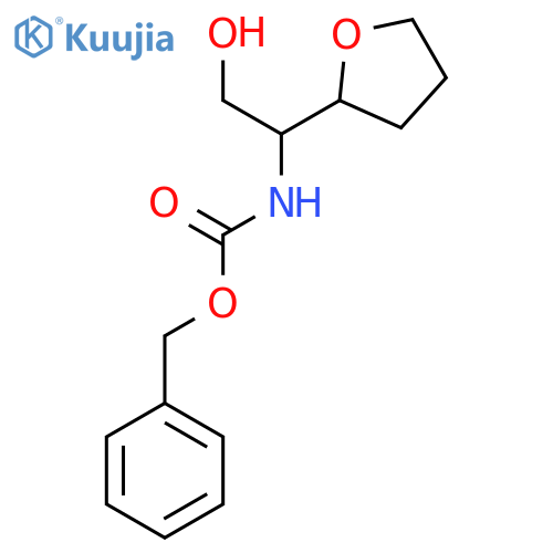 benzyl N-[2-hydroxy-1-(oxolan-2-yl)ethyl]carbamate structure