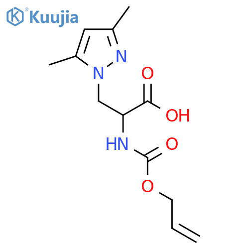 3-(3,5-dimethyl-1H-pyrazol-1-yl)-2-{(prop-2-en-1-yloxy)carbonylamino}propanoic acid structure