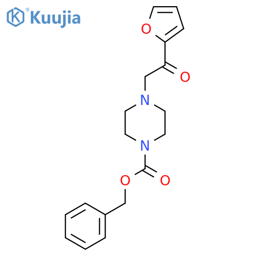 benzyl 4-2-(furan-2-yl)-2-oxoethylpiperazine-1-carboxylate structure