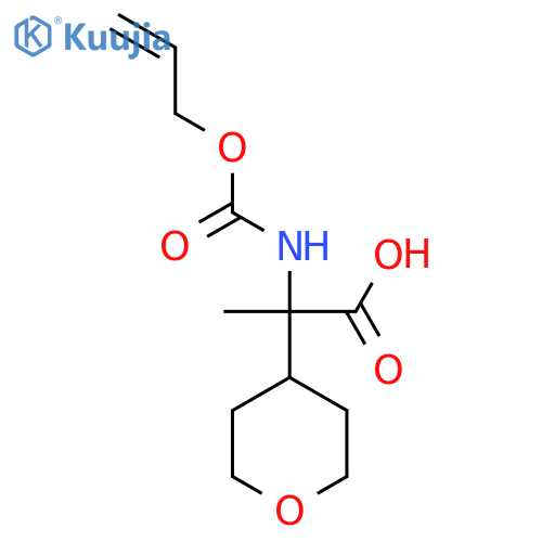 2-(oxan-4-yl)-2-{(prop-2-en-1-yloxy)carbonylamino}propanoic acid structure
