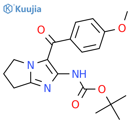 tert-butyl N-[3-(4-methoxybenzoyl)-5H,6H,7H-pyrrolo[1,2-a]imidazol-2-yl]carbamate structure