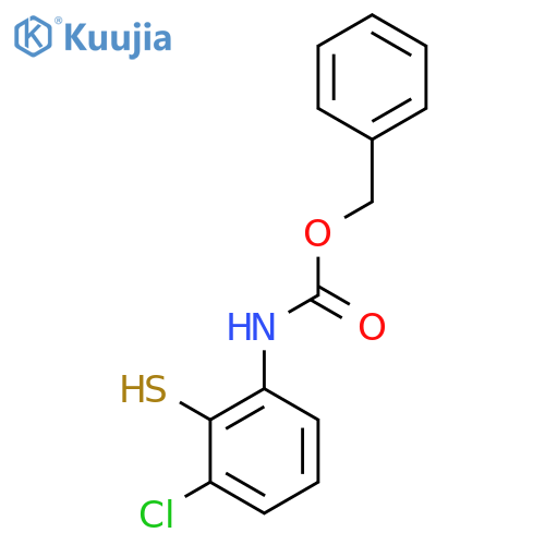 benzyl N-(3-chloro-2-sulfanylphenyl)carbamate structure