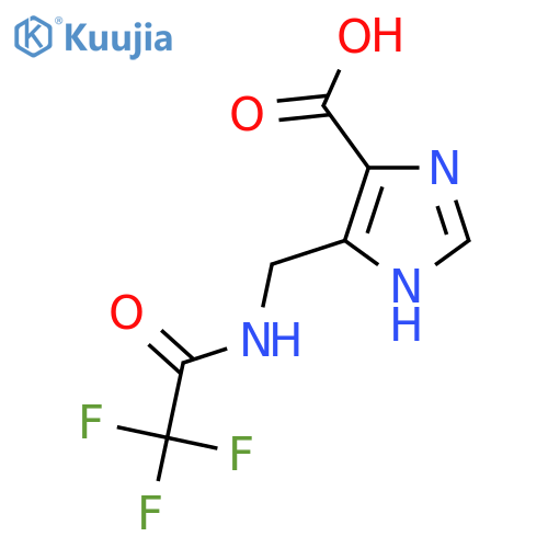 4-(2,2,2-trifluoroacetamido)methyl-1H-imidazole-5-carboxylic acid structure
