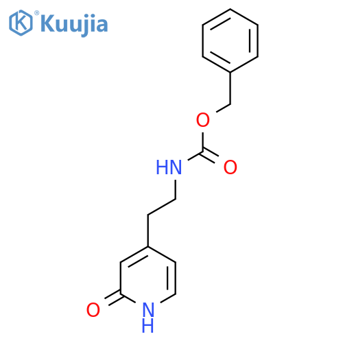 benzyl N-[2-(2-hydroxypyridin-4-yl)ethyl]carbamate structure