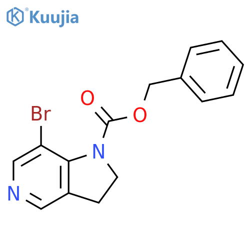 benzyl 7-bromo-1H,2H,3H-pyrrolo3,2-cpyridine-1-carboxylate structure