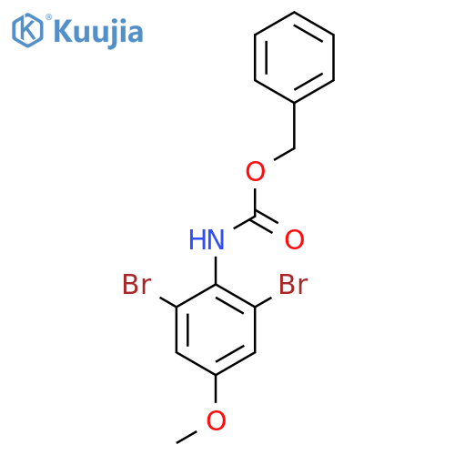 benzyl N-(2,6-dibromo-4-methoxyphenyl)carbamate structure